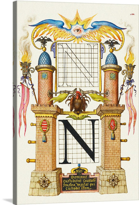 “Guide For Constructing The Letter N",  Joris Hoefnagel