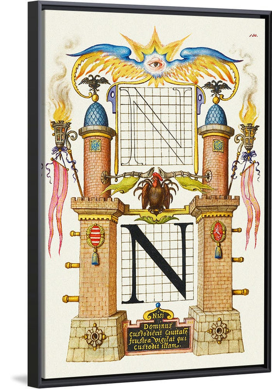 “Guide For Constructing The Letter N",  Joris Hoefnagel