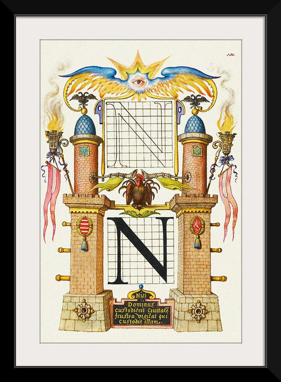 “Guide For Constructing The Letter N",  Joris Hoefnagel