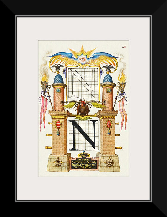 “Guide For Constructing The Letter N",  Joris Hoefnagel