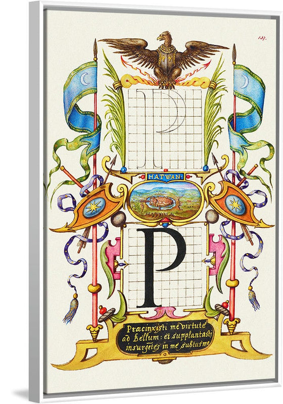 “Guide For Constructing The Letter P",  Joris Hoefnagel