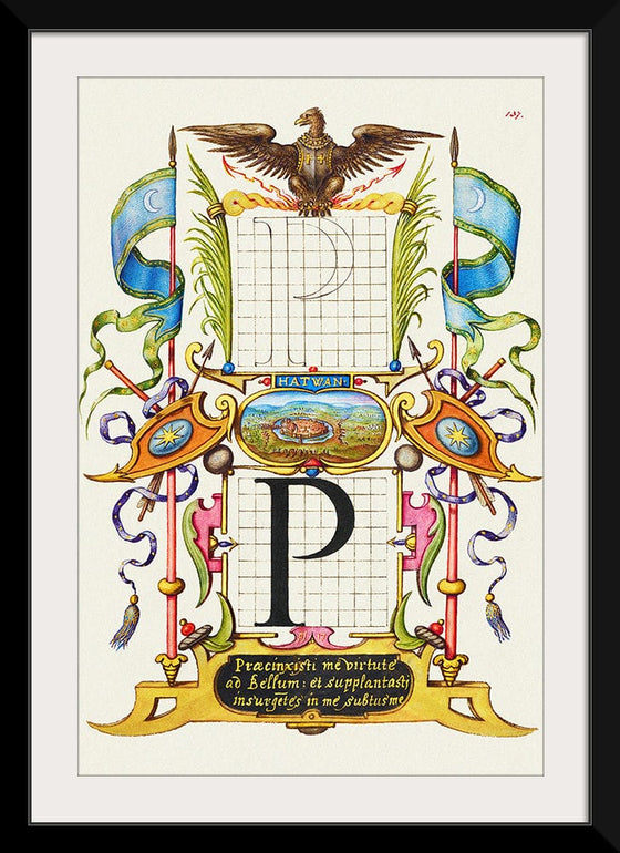 “Guide For Constructing The Letter P",  Joris Hoefnagel