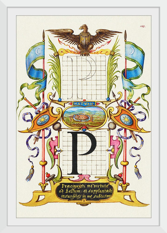 “Guide For Constructing The Letter P",  Joris Hoefnagel