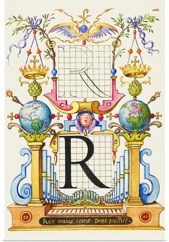 “Guide For Constructing The Letter R",  Joris Hoefnagel