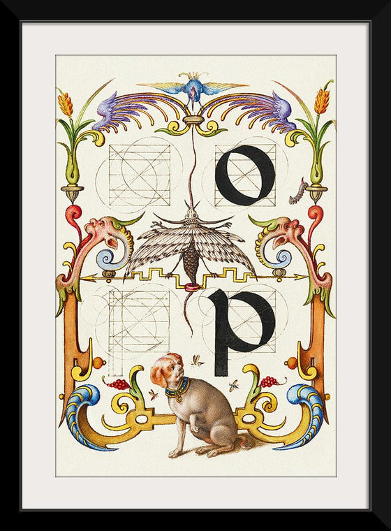 “Guide For Constructing The Letters O And P",  Joris Hoefnagel