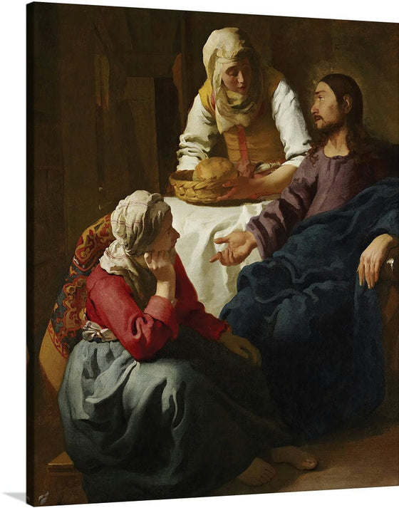 “Christ In The House Of Martha And Mary (1654)“, Johannes Vermeer