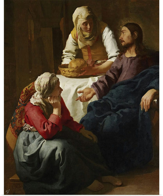 “Christ In The House Of Martha And Mary (1654)“, Johannes Vermeer