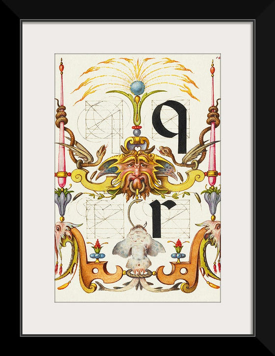 “Guide For Constructing The Letters Q And R",  Joris Hoefnagel