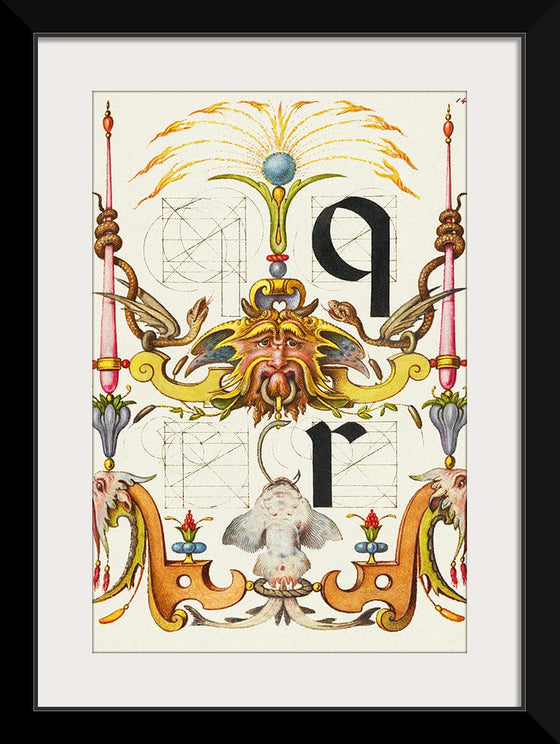 “Guide For Constructing The Letters Q And R",  Joris Hoefnagel