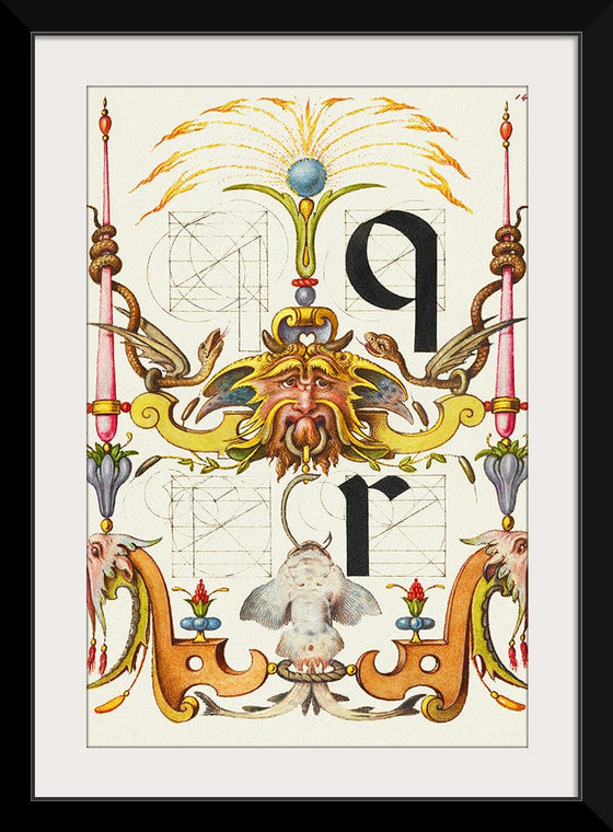 “Guide For Constructing The Letters Q And R",  Joris Hoefnagel