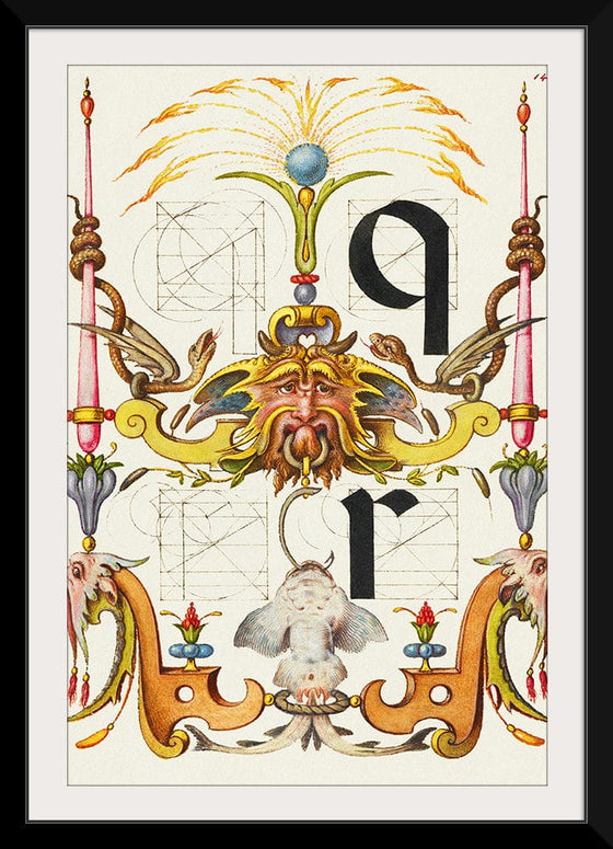 “Guide For Constructing The Letters Q And R",  Joris Hoefnagel