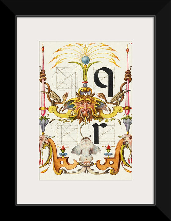 “Guide For Constructing The Letters Q And R",  Joris Hoefnagel