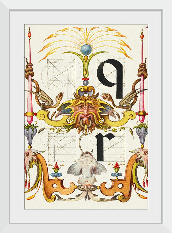 “Guide For Constructing The Letters Q And R",  Joris Hoefnagel