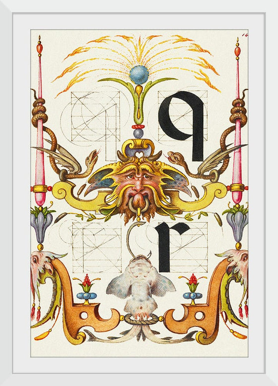 “Guide For Constructing The Letters Q And R",  Joris Hoefnagel