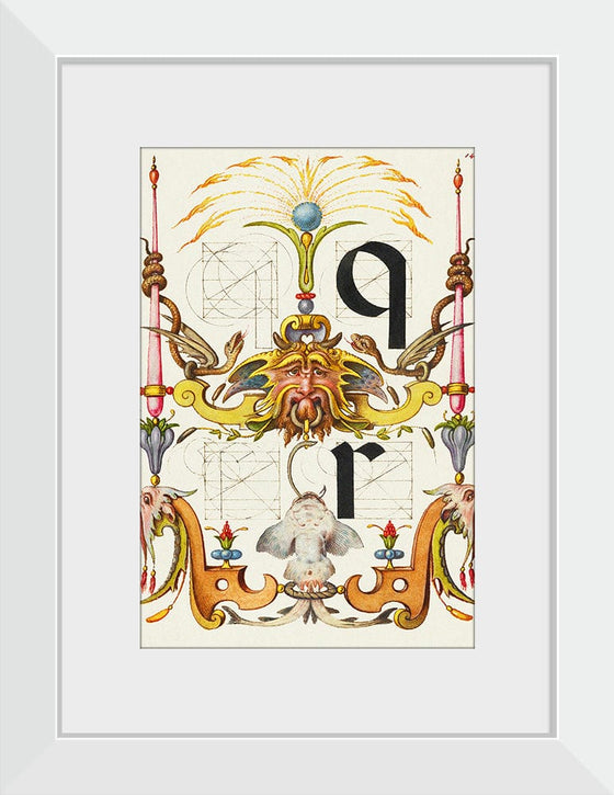 “Guide For Constructing The Letters Q And R",  Joris Hoefnagel