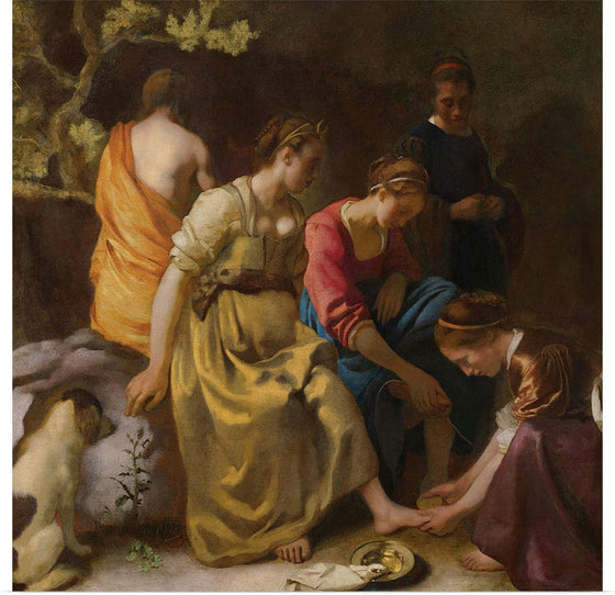 “Diana And Her Companions (ca. 1653-1654)“, Johannes Vermeer