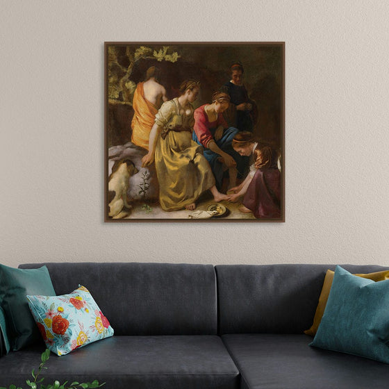 “Diana And Her Companions (ca. 1653-1654)“, Johannes Vermeer