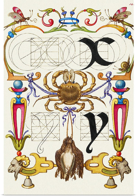 “Guide For Constructing The Letters X And Y",  Joris Hoefnagel