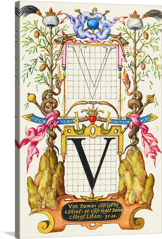 “Guide For Constructing The Letter V",  Joris Hoefnagel