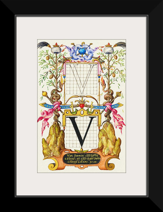 “Guide For Constructing The Letter V",  Joris Hoefnagel