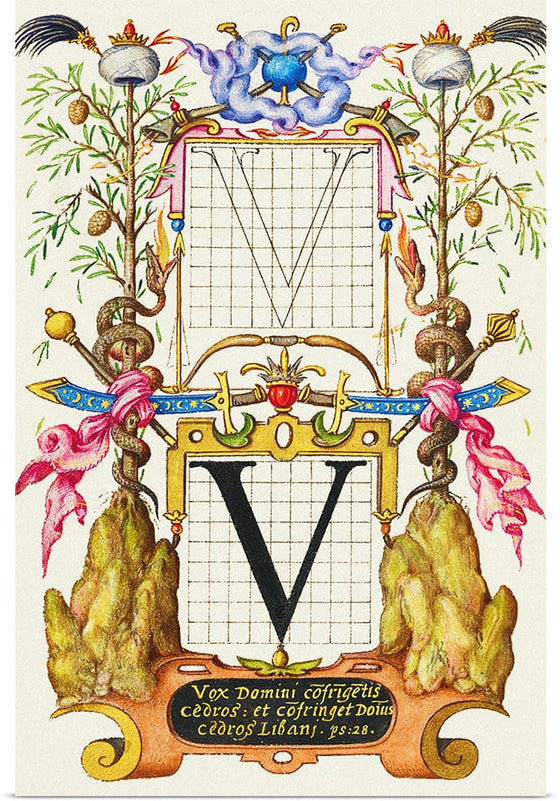 “Guide For Constructing The Letter V",  Joris Hoefnagel