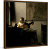 “Woman With A Lute (c. 1662-1664)“, Johannes Vermeer