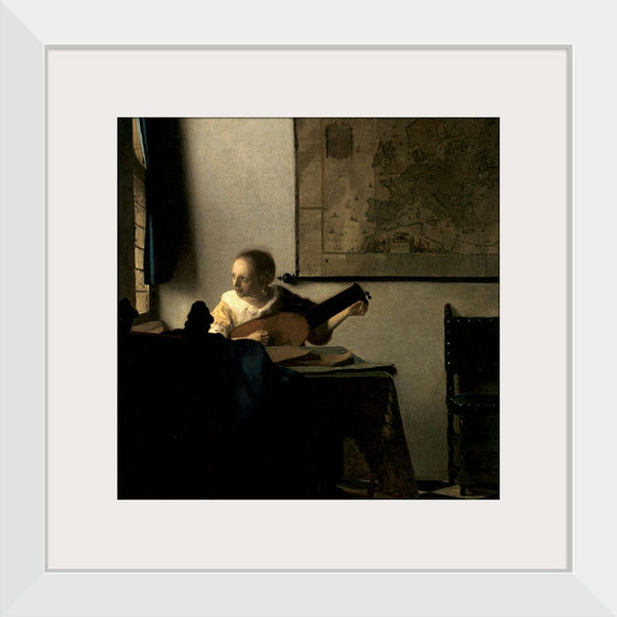 “Woman With A Lute (c. 1662-1664)“, Johannes Vermeer