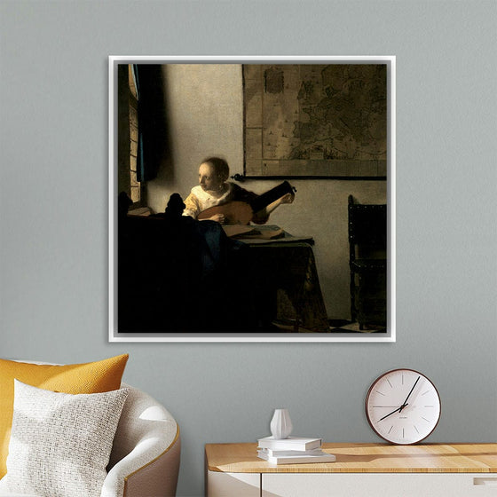 “Woman With A Lute (c. 1662-1664)“, Johannes Vermeer