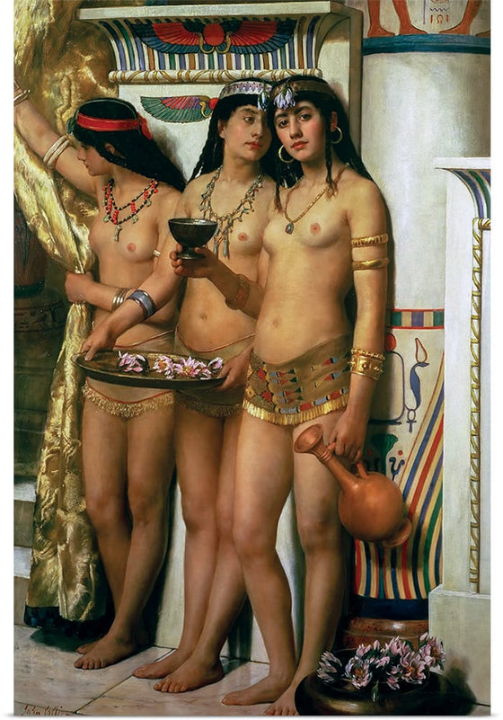 "Pharaoh's Handmaidens(1883)", John Maler Collier