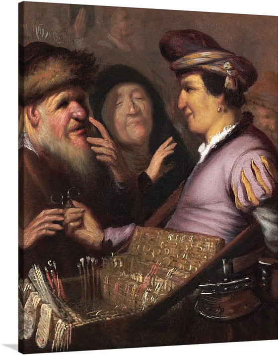 "Spectacles Seller(1624)", Rembrandt van Rijn