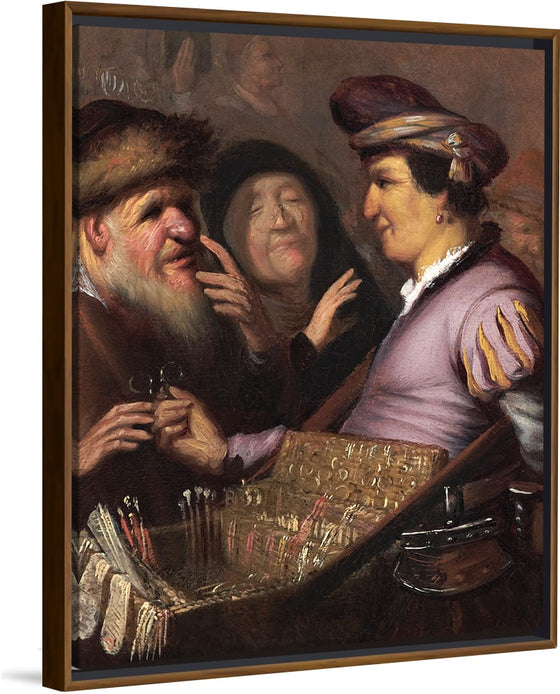 "Spectacles Seller(1624)", Rembrandt van Rijn