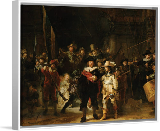 "The Company of Frans Banning Cocq and Willem van Ruytenburgh(Night Watch)(1642)", Rembrandt van Rijn