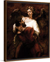 "Jacob Wrestling with the Angel(1659)", Rembrandt van Rijn