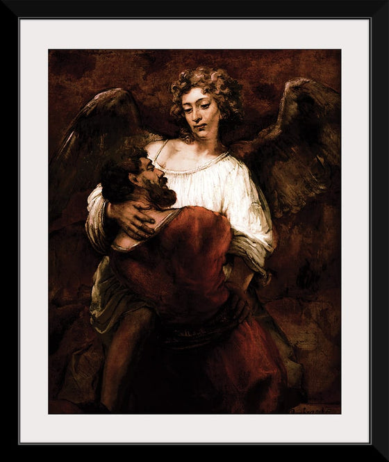 "Jacob Wrestling with the Angel(1659)", Rembrandt van Rijn