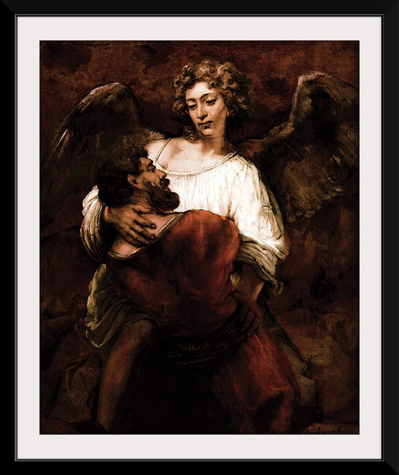 "Jacob Wrestling with the Angel(1659)", Rembrandt van Rijn