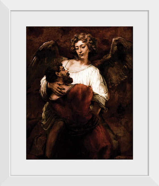 "Jacob Wrestling with the Angel(1659)", Rembrandt van Rijn