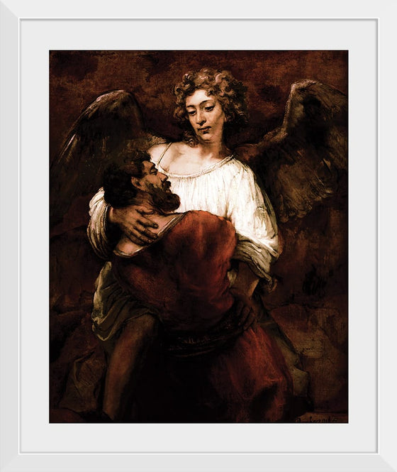 "Jacob Wrestling with the Angel(1659)", Rembrandt van Rijn