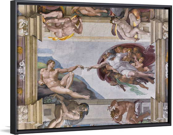 "The Creation of Adam, ceiling(1508-1512)", Michelangelo Buonarroti