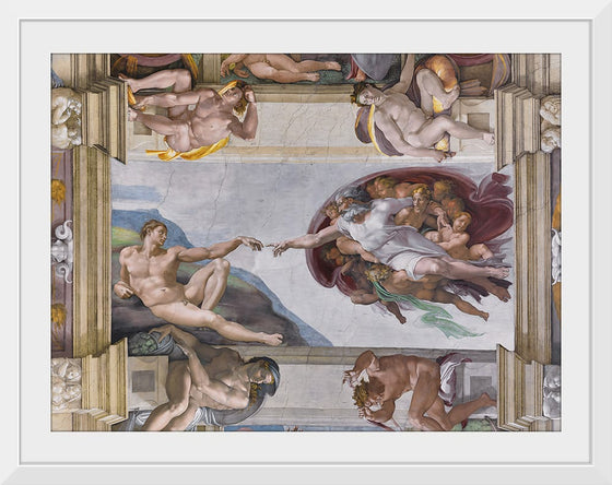 "The Creation of Adam, ceiling(1508-1512)", Michelangelo Buonarroti