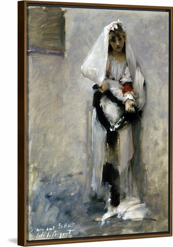 "A Parisian Beggar Girl(1878-1882)", John Singer Sargent