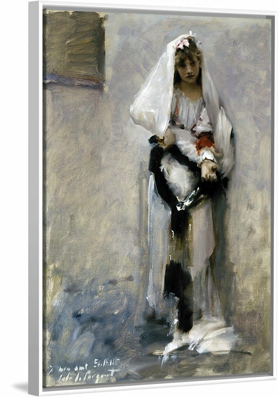 "A Parisian Beggar Girl(1878-1882)", John Singer Sargent