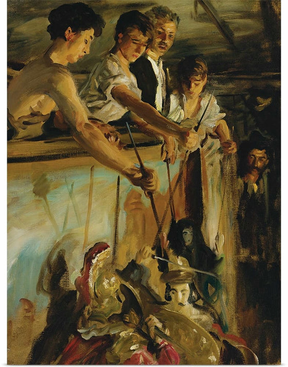 "Marionettes (behind The Curtain)(1903)", John Singer Sargent