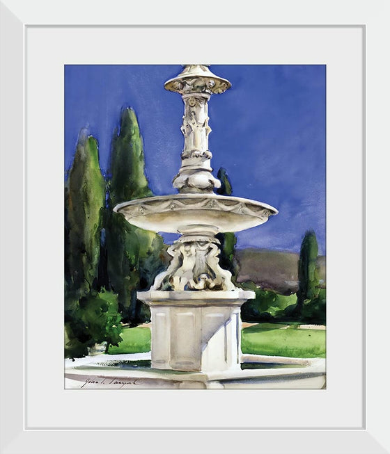 "Marble Fountain in Italy(1907)", John Singer Sargent