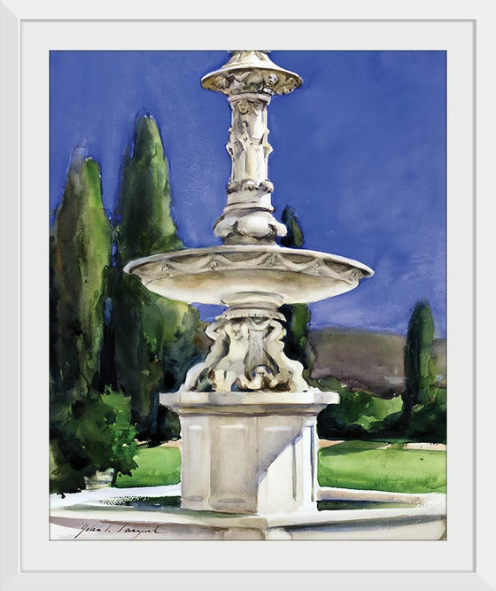 "Marble Fountain in Italy(1907)", John Singer Sargent