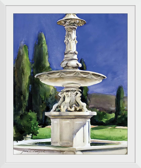 "Marble Fountain in Italy(1907)", John Singer Sargent