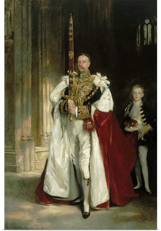 “Charles Stewart Sixth Marquess Of Londonderry Carrying The Great Sword Of State At The Coronation Of King Edward Vii (1902)”, John Singer Sargent