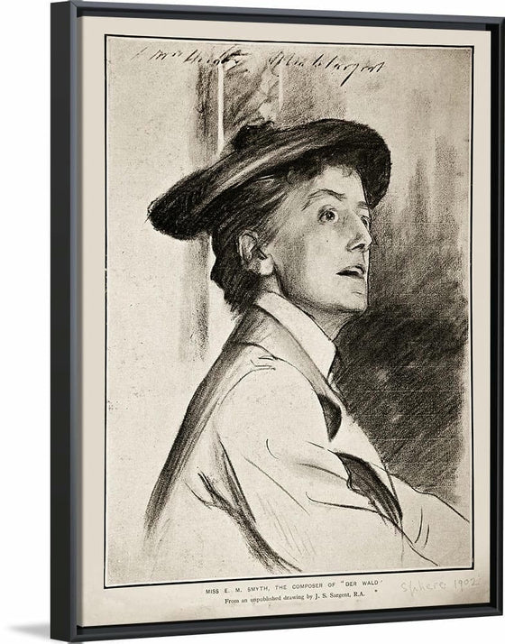 “Ethel Smyth Circa (1901)”, John Singer Sargent