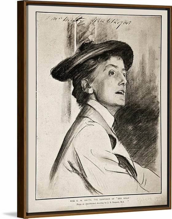 “Ethel Smyth Circa (1901)”, John Singer Sargent