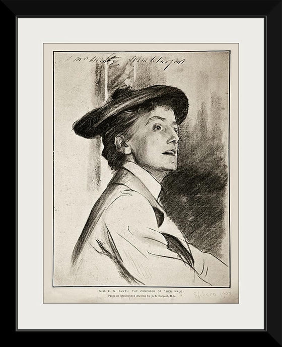 “Ethel Smyth Circa (1901)”, John Singer Sargent