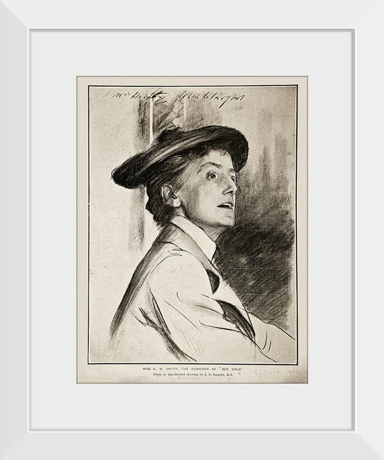 “Ethel Smyth Circa (1901)”, John Singer Sargent